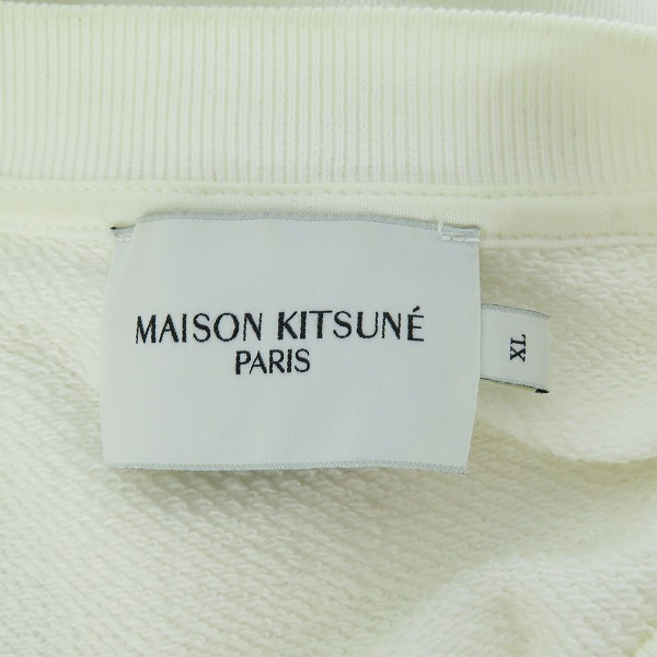 実際に弊社で買取させて頂いたMAISON KITSUNE/メゾンキツネ 刺繍ワッペン トレーナー/スウェット GU00342KM0002 XL	の画像 2枚目