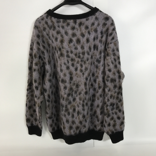 実際に弊社で買取させて頂いたWACKO MARIA/ワコマリア LEOPARD MOHAIR KNIT SWEATER/レオパードモヘアニットセーター/Lの画像 1枚目