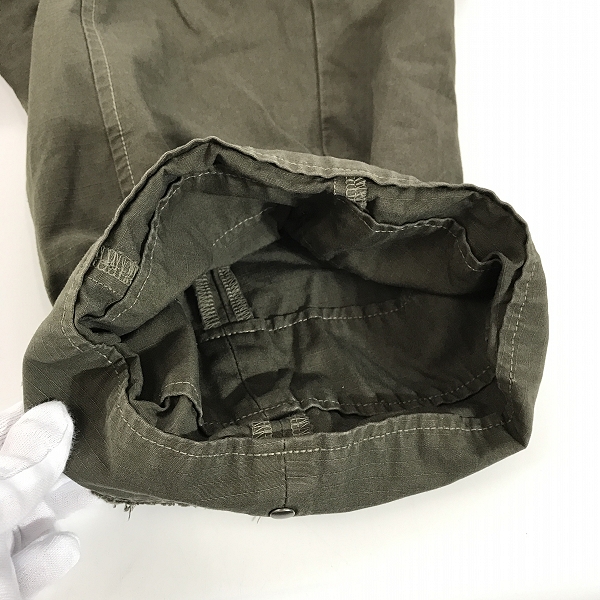 実際に弊社で買取させて頂いたJULIUS/ユリウス 21SS コットン フォールデッドバギー カーゴパンツ 737PAM9/1の画像 5枚目