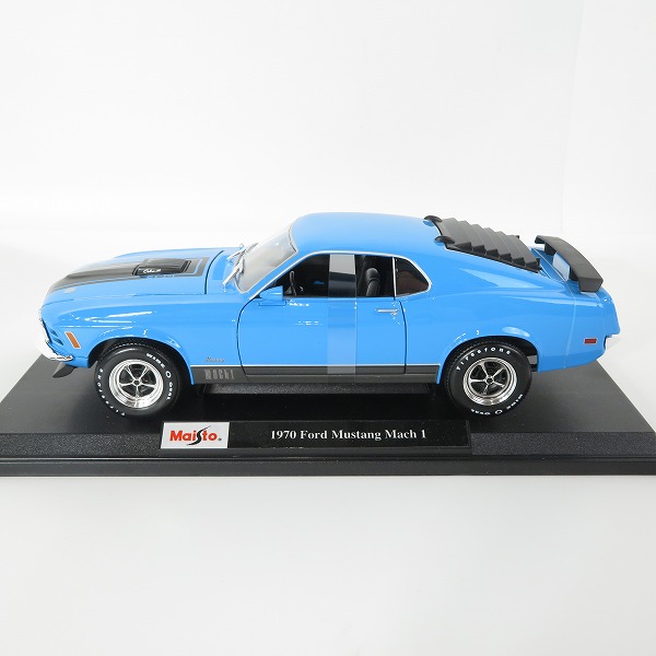 実際に弊社で買取させて頂いたMaisto/マイスト 1/18 1970 Ford Mustang Mach 1/フォード マスタング マッハ1 ミニカーの画像 1枚目
