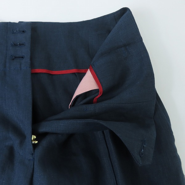 実際に弊社で買取させて頂いた【未使用】Paul Smith/ポールスミス ウィメンズ リネン ダブルジャケット/テーパードパンツ/セットアップ JK232/291T/42の画像 4枚目