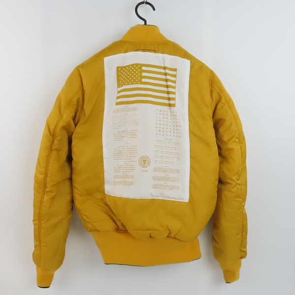 実際に弊社で買取させて頂いたALPHA INDUSTRIES/アルファインダストリーズ リバーシブル MA-1 フライトジャケット TA0141-367/Sの画像 3枚目
