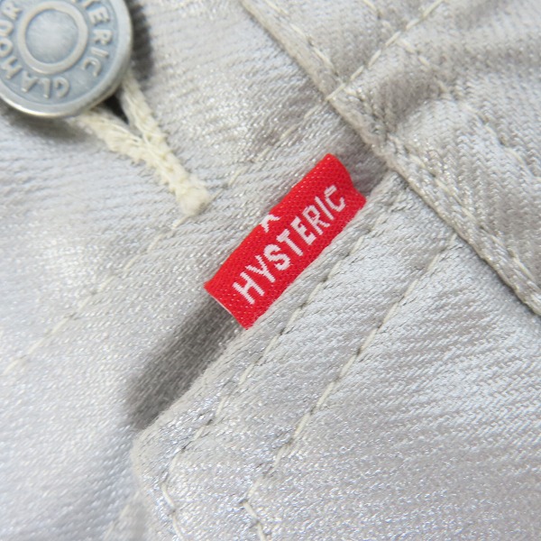 実際に弊社で買取させて頂いたHYSTERIC GLAMOUR/ヒステリックグラマー 23AW シルバー デニムジャケット 01233AB05/Mの画像 4枚目
