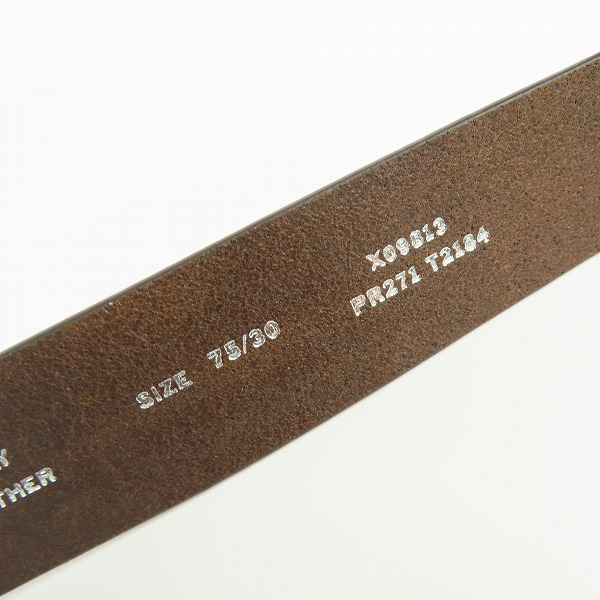 実際に弊社で買取させて頂いたDIESEL/ディーゼル レザーベルト B-1DR-LAYER X09813 75/30の画像 2枚目