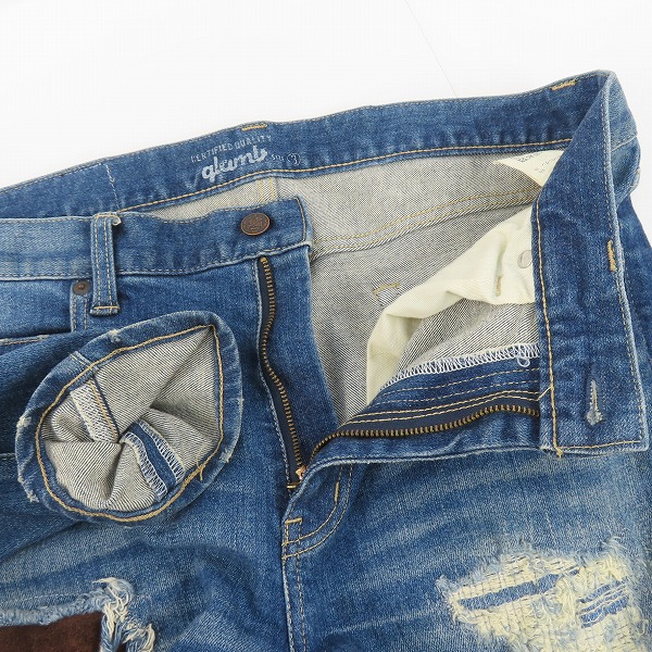 実際に弊社で買取させて頂いたglamb/グラム ダメージ加工/パッチワーク デニムパンツ 3の画像 6枚目