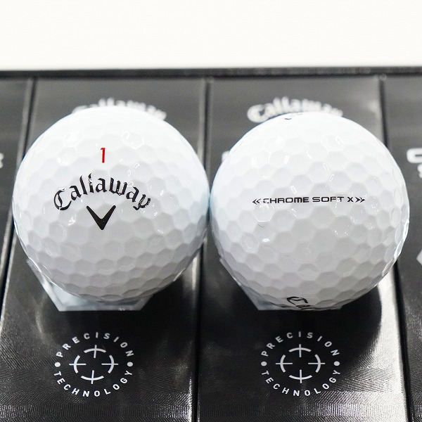 実際に弊社で買取させて頂いた(3)【未使用】Callaway/キャロウェイ CHROME SOFT X ゴルフボール ホワイト 1ダースの画像 1枚目
