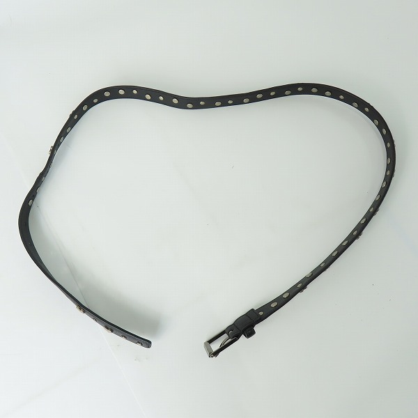 実際に弊社で買取させて頂いたYSL/YVES SAINT LAURENT/イヴサンローラン ハート/スタースタッズ ナローベルトの画像 7枚目