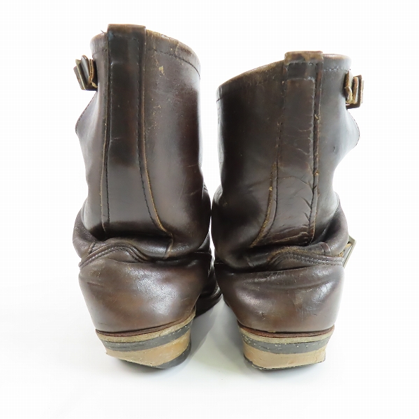 実際に弊社で買取させて頂いたRED WING/レッドウィング 羽タグ PT91 レザー エンジニア ブーツ/9の画像 1枚目