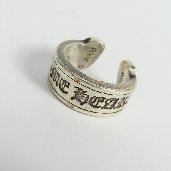 実際に弊社で買取させて頂いたCHROME HEARTS/クロムハーツ スクロールラベルリング ラージ 14号