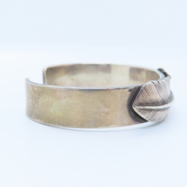 実際に弊社で買取させて頂いたFIRST ARROWS/ファーストアローズ フェザー L 付/平打12mm バングル/Sサイズの画像 4枚目