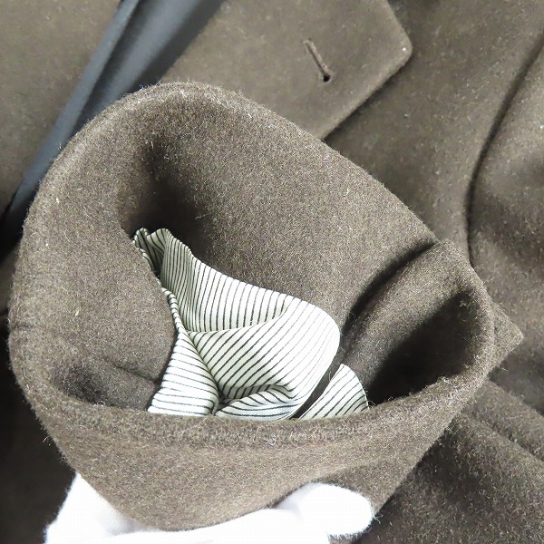 実際に弊社で買取させて頂いたA.P.C./アーペーセー フランス製 ウール Pコート Sの画像 7枚目