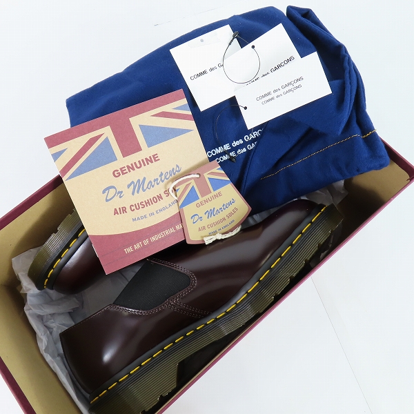 実際に弊社で買取させて頂いた(1)Dr.Martens×COMME des GARCONS/ドクターマーチン×コムデギャルソン EMILS サイドゴシューズ 15170601 /UK6の画像 7枚目