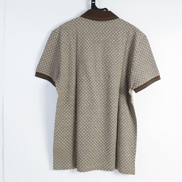 実際に弊社で買取させて頂いた【JPタグ】GUCCI/グッチ 半袖シャツ ポロシャツ シェリーライン ディアマンテ総柄/243877 X3526/Sの画像 1枚目