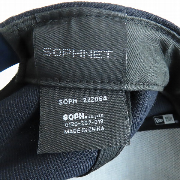 実際に弊社で買取させて頂いたSOPHNET.×NEW ERA/ソフネット×ニューエラ  9 FORTY D FRAME CAP ロゴ刺繍キャップ SOPH-222064の画像 7枚目