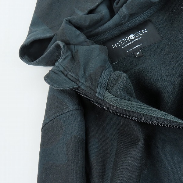 実際に弊社で買取させて頂いたHYDROGEN/ハイドロゲン カモフラ柄 フルジップパーカー/Mの画像 6枚目