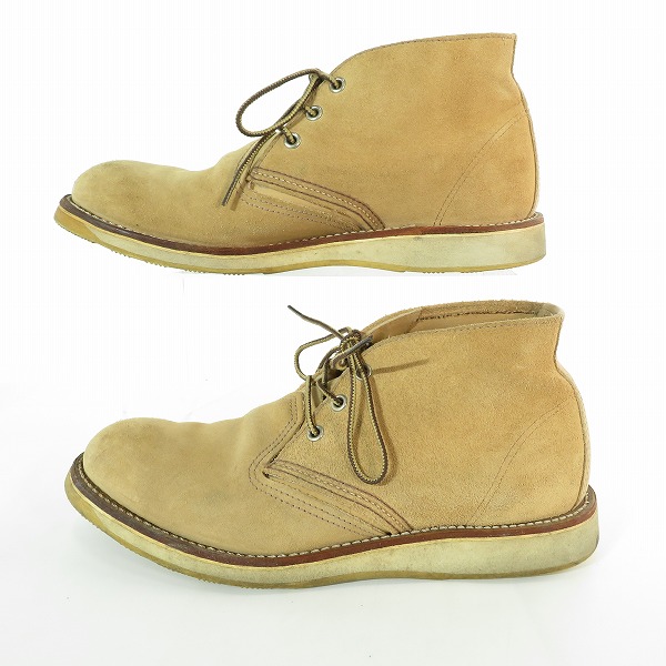 実際に弊社で買取させて頂いたREDWING/レッドウィング  スエード チャッカブーツ 3143/9.5Dの画像 3枚目