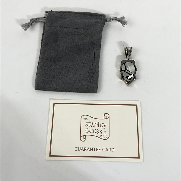 実際に弊社で買取させて頂いた【ギャラ付き】STANLEY GUESS/スタンリーゲス ウッド シェルインレイペンダントトップの画像 7枚目