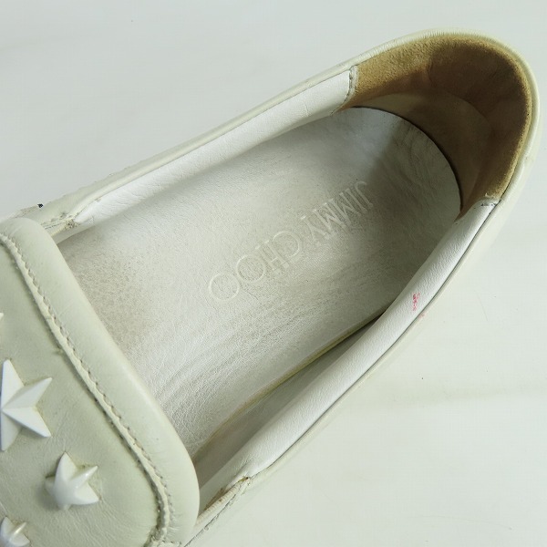 実際に弊社で買取させて頂いたJIMMY CHOO/ジミーチュウ GROVE/グローブ スタッズ スリッポン/シューズ 44の画像 4枚目