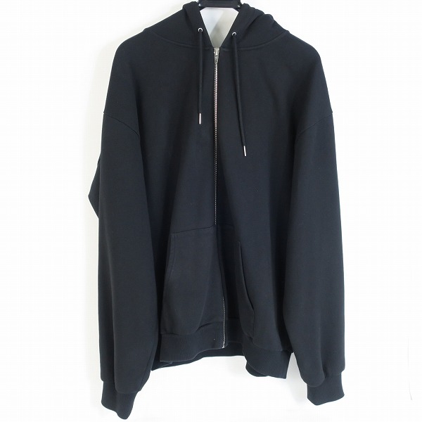 実際に弊社で買取させて頂いた【JPタグ】CELINE/セリーヌ 21SS ルーズ ロゴフーディ ジップアップ スウェット パーカー ブラック 2Y497052H/XL