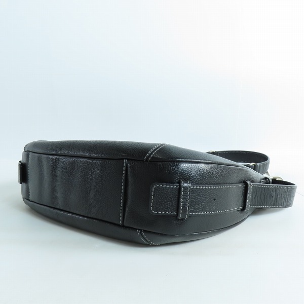 実際に弊社で買取させて頂いた土屋鞄製造所/ツチヤカバン ラウンド ショルダーバッグ ブラックの画像 2枚目