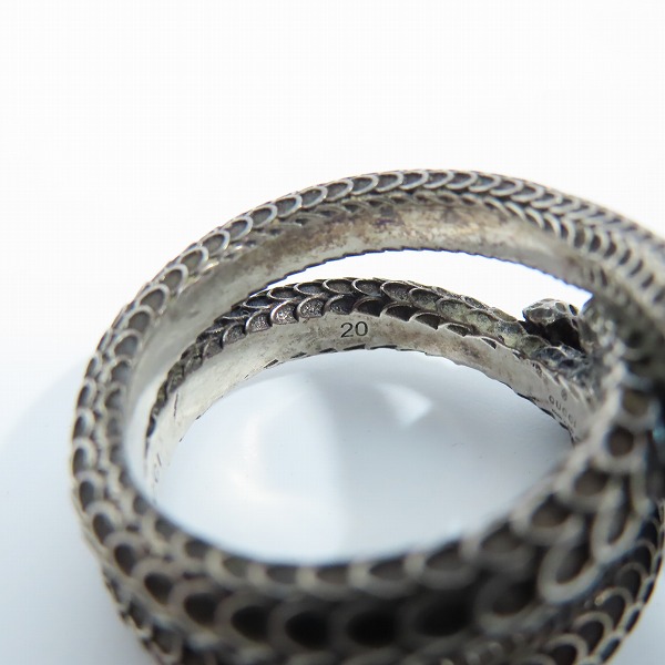 実際に弊社で買取させて頂いたGUCCI/グッチ ガーデンスネークリング 19号の画像 7枚目