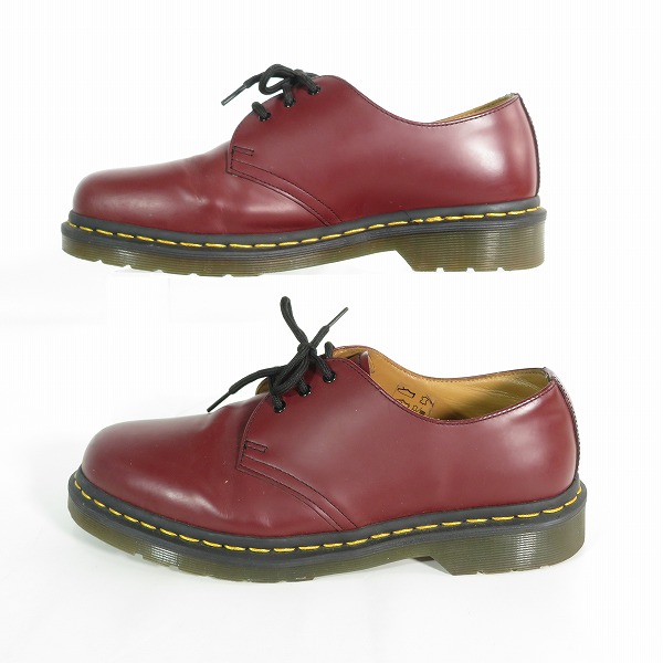 実際に弊社で買取させて頂いたDr.Martens/ドクターマーチン 3EYE SHOE/3ホールブーツ 1461 チェリーレッド 11838600 UK8の画像 3枚目