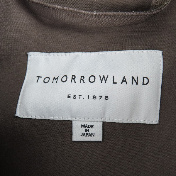 実際に弊社で買取させて頂いたTOMORROWLAND/トゥモローランド ステンカラーコート 63-09-92-09102/Lの画像 2枚目