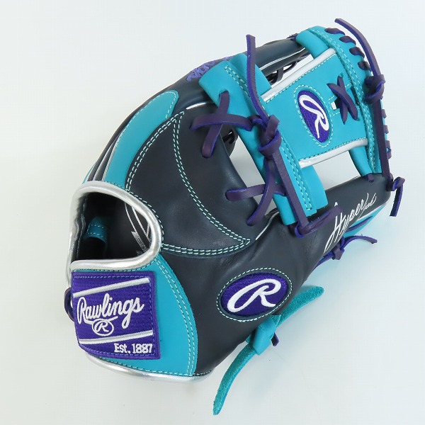 実際に弊社で買取させて頂いたRawlings/ローリングス HYPER TECH COLOR 軟式/内野手/右投げ用 グローブ GR4HTCN62