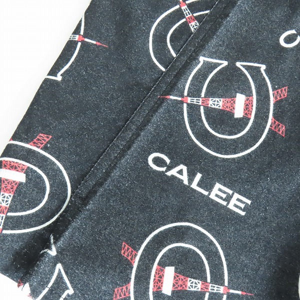 実際に弊社で買取させて頂いたCALEE/キャリー 東京タワー 総柄コットンシャツ CL-21SS001T/Mの画像 5枚目