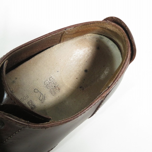 実際に弊社で買取させて頂いたBIRKENSTOCK/ビルケンシュトック ブラウン オールレザー シューズ 26の画像 4枚目