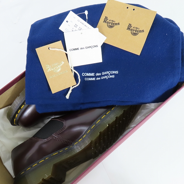 実際に弊社で買取させて頂いたDr.Martens×COMME des GARCONS/ドクターマーチン×コムデギャルソン EMILS サイドゴアシューズ 15170601/UK5の画像 7枚目