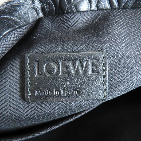 実際に弊社で買取させて頂いたLOEWE/ロエベ T Pouch/Tポーチ アナグラム レザー クラッチバッグの画像 4枚目