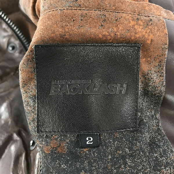 実際に弊社で買取させて頂いたISAMUKATAYAMA BACKLASH/バックラッシュ ホーウィン ホースレザー ダウンベスト 1293-01 Mの画像 2枚目