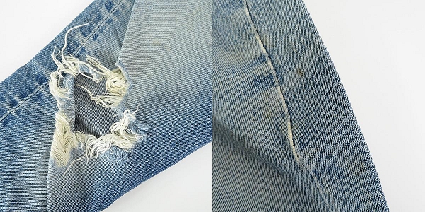 実際に弊社で買取させて頂いたLEVIS/リーバイス 85年製 501 刻印524 赤耳/スモールe ボタンフライ デニムパンツの画像 9枚目