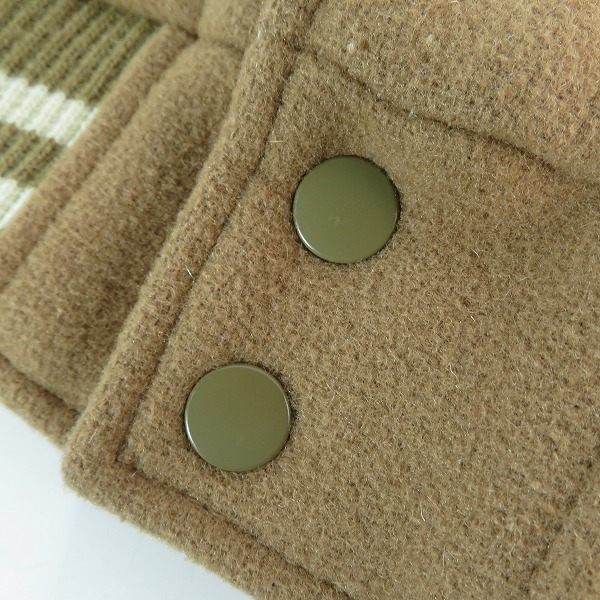 実際に弊社で買取させて頂いたBEAMS/ビームス 袖牛革 スタジャン BMJ-272-BMS061-3/11-18-0245-202 /Lの画像 6枚目