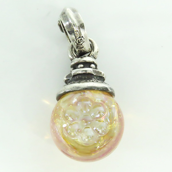 実際に弊社で買取させて頂いた【ギャラ付き】STARLINGEAR/スターリンギア Flower skull marble pendant/フラワー スカル マーブル ペンダント トップの画像 2枚目