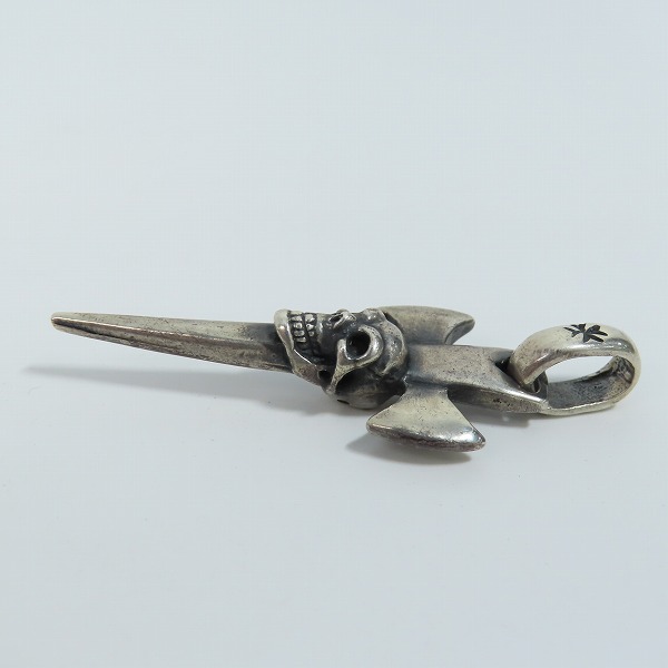 実際に弊社で買取させて頂いた【ギャラ付】Gabor/ガボール クォーターシングルスカルラウンドボットーダガペンダントの画像 3枚目