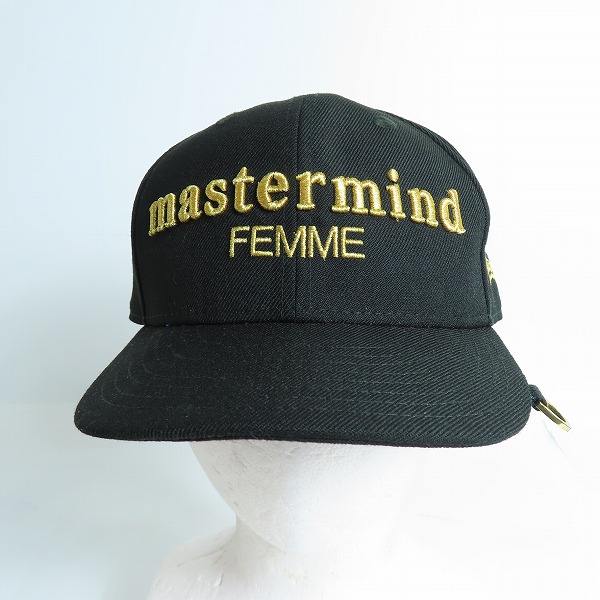 実際に弊社で買取させて頂いたmastermind HOMME × NEWERA/マスターマインド × ニューエラ 金ラメ刺繍ロゴ レディース/スモールミディアムの画像 1枚目
