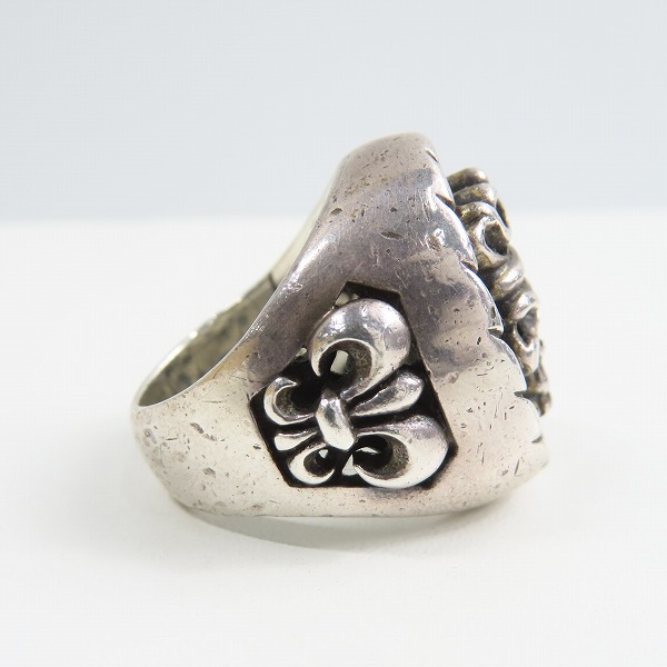 実際に弊社で買取させて頂いたLEATHERS&TREASURES/レザーズ＆トレジャーズ クラウン スカル リング 21-22号の画像 4枚目