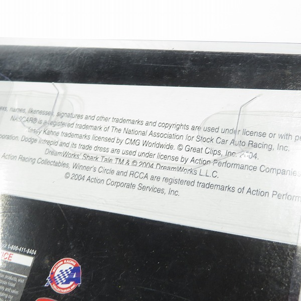 実際に弊社で買取させて頂いたWINNER'S CIRCLE/ウィナーズサークル 1/24 Great Clips Shark Tale ＃38 Kasey Kahne シャーク・テイル ミニカーの画像 9枚目