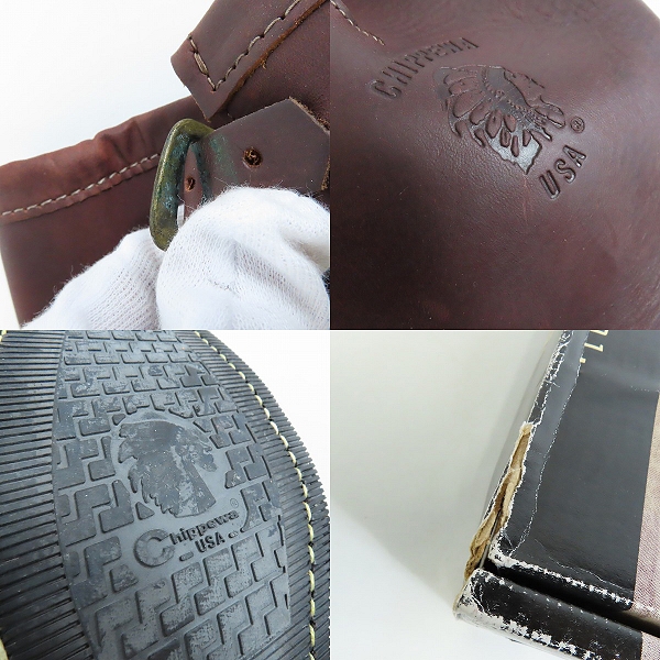 実際に弊社で買取させて頂いたCHIPPEWA/チペワ CORDOVAN/コードバン エンジニアブーツ 91068/9Eの画像 6枚目