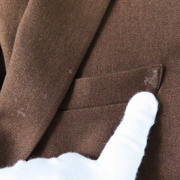 実際に弊社で買取させて頂いた417 EDIFICE/フォーワンセブン エディフィス テーラードジャケット セットアップ ブラウン/Mの画像 6枚目