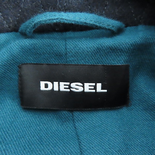 実際に弊社で買取させて頂いた【JPタグ】DIESEL/ディーゼル ウール Pコート ダークネイビー系/Mの画像 2枚目