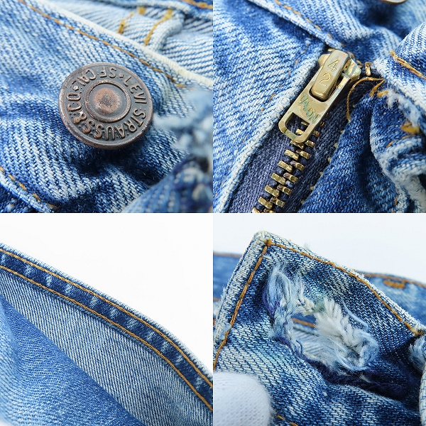 実際に弊社で買取させて頂いたLEVI'S/リーバイス USA 78年製 刻印8 TALONジップ スモールe デニムパンツ 505-0217 /W32L29の画像 6枚目