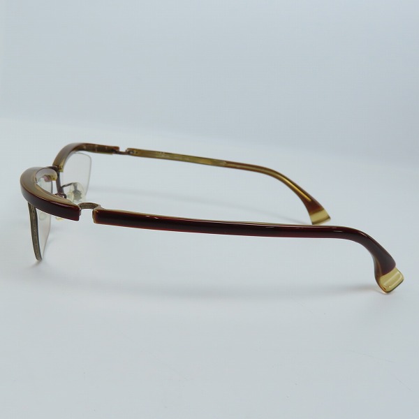 実際に弊社で買取させて頂いた999.9/フォーナインズ ハーフリム メガネフレーム/アイウェア M-09の画像 2枚目