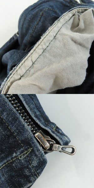 実際に弊社で買取させて頂いたJULIUS/ユリウス 18FW ペインティング ダメージ加工 スキニーデニムパンツ 637PAM11-IND/1の画像 9枚目