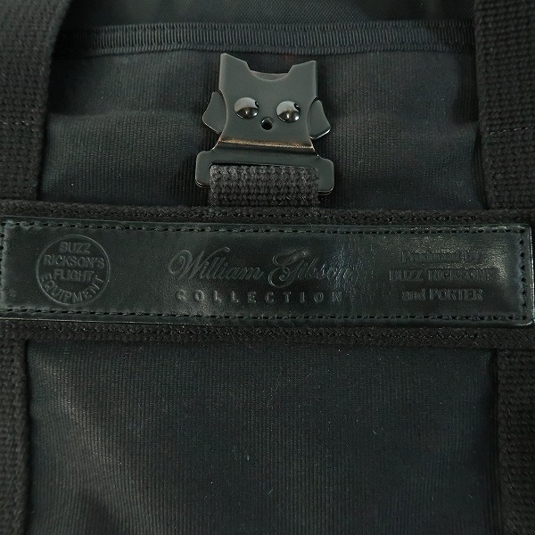 実際に弊社で買取させて頂いたBUZZ RICKSON'S×PORTER/バズリクソンズ×ポーター WilliamGibson/ウィリアムギブソン トートバッグ ブラックの画像 7枚目