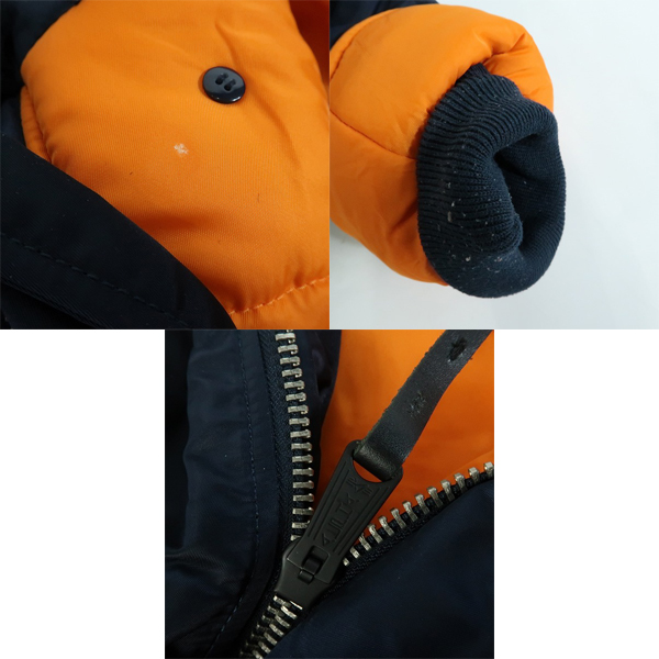 実際に弊社で買取させて頂いたALPHA INDUSTRIES/アルファインダストリーズ N-3B フライトジャケット PON001209 Lの画像 8枚目