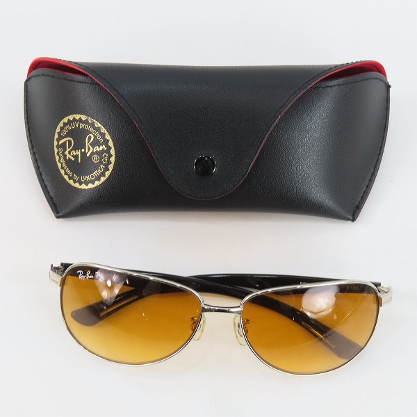 実際に弊社で買取させて頂いたRay-Ban/レイバン ポラライズド 偏光 アイウエア/サングラス RB3279 003/ 9Pの画像 9枚目