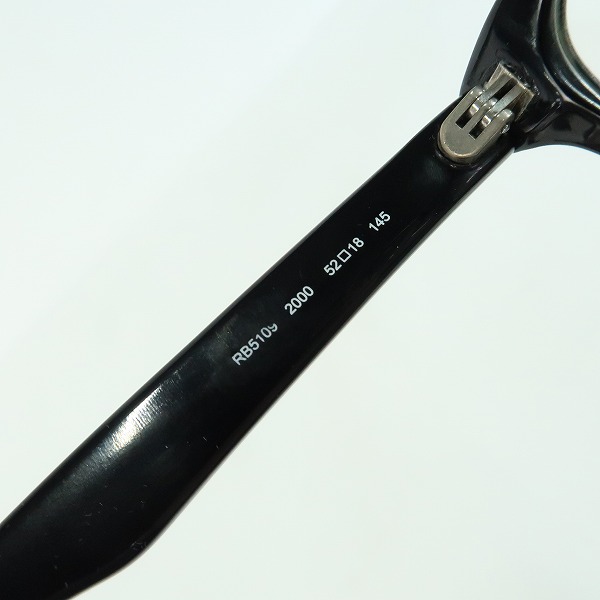実際に弊社で買取させて頂いたRay-Ban/レイバン ウエリントン メガネフレーム/アイウェア RB5109 2000の画像 8枚目